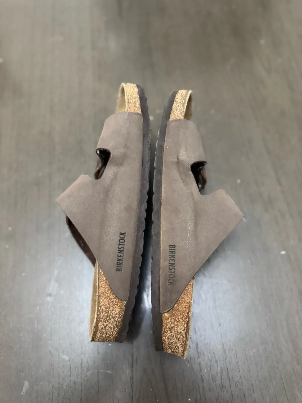 Birkenstock Arizona Birko-Flor Sandal, Brown, Size EU 43 US M 10